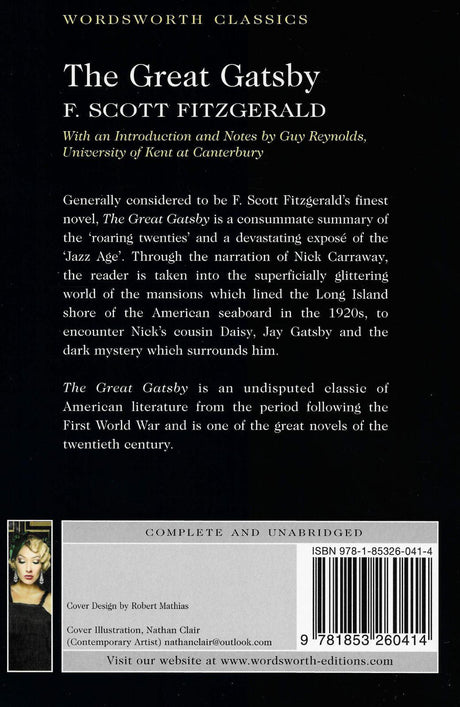 The Great Gatsby by Wordsworth Editions Ltd on Schoolbooks.ie