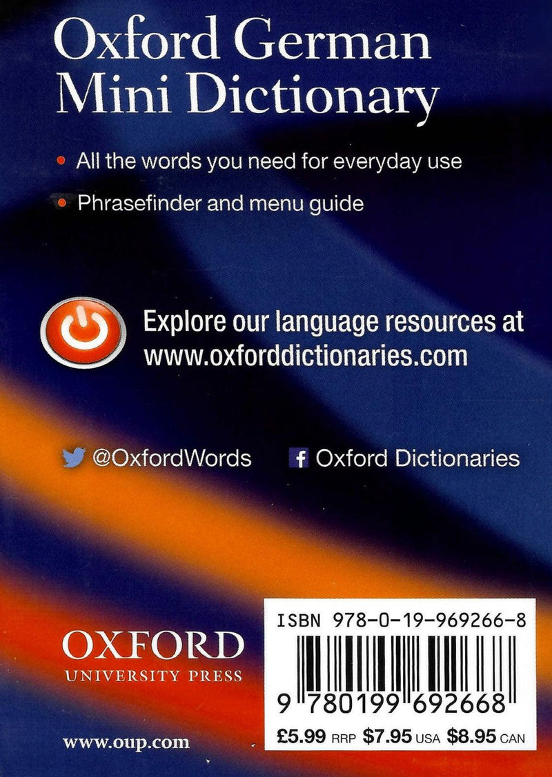 Oxford German Mini Dictionary by Oxford University Press on Schoolbooks.ie