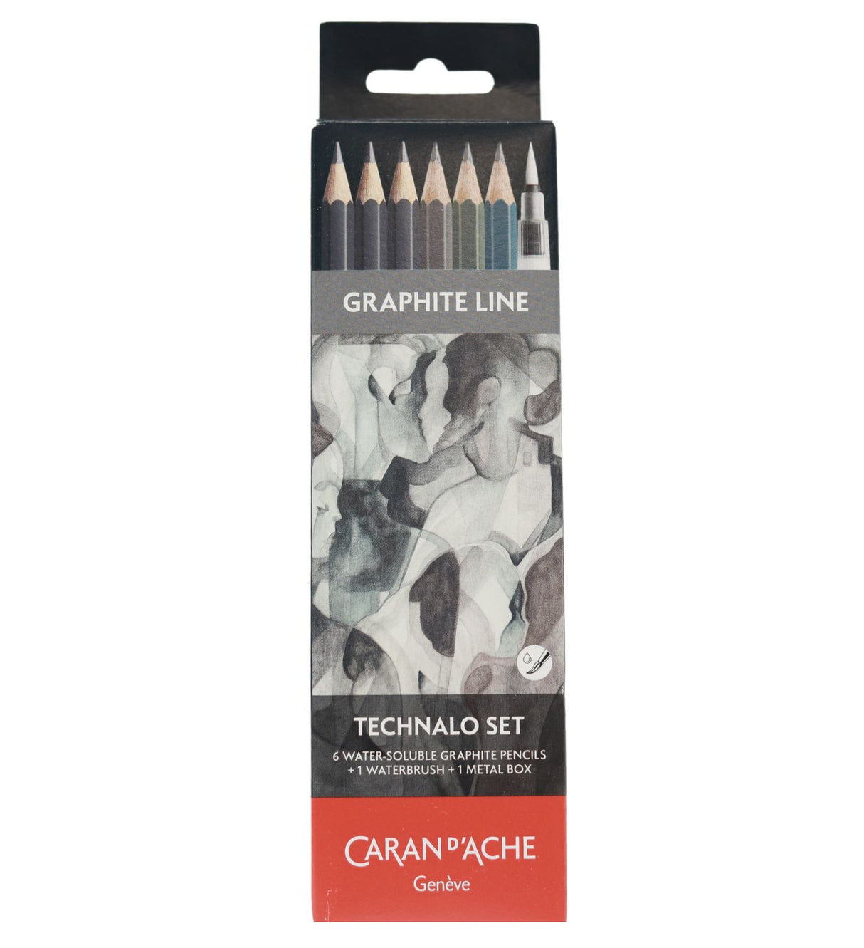 Caran d'Ache - 6 Assorted Technalo Pencils (2B, HB, B) by Caran d'Ache on Schoolbooks.ie