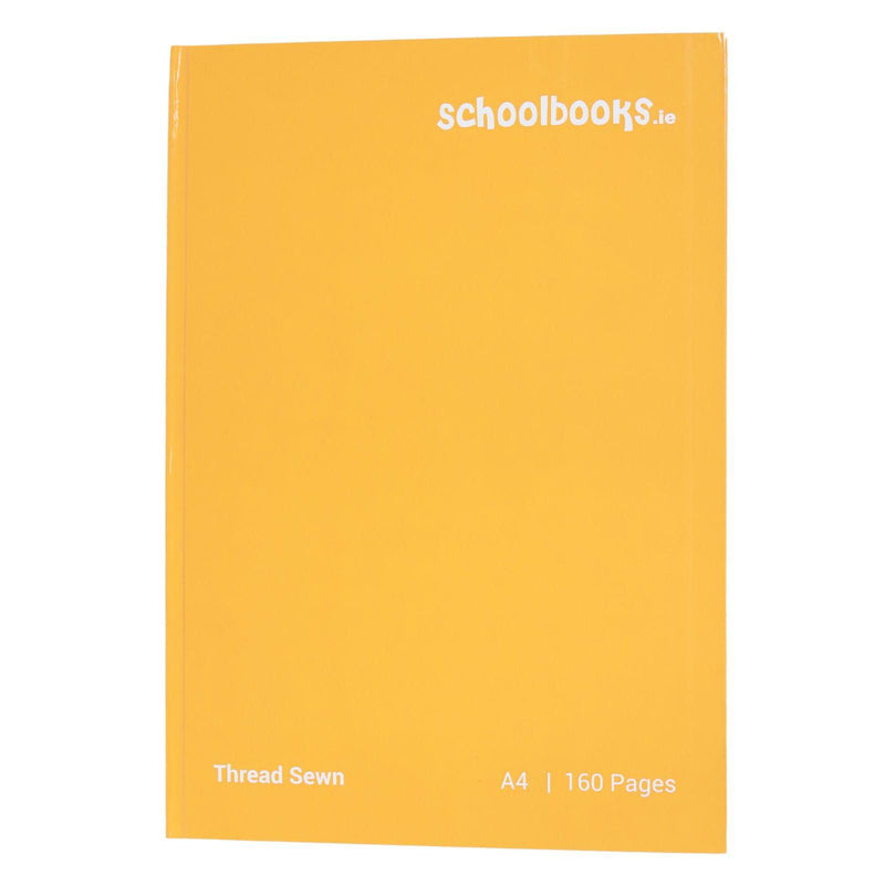 Schoolbooks.ie - A4 Hardback Notebook - 160 Page - Orange by Schoolbooks.ie on Schoolbooks.ie