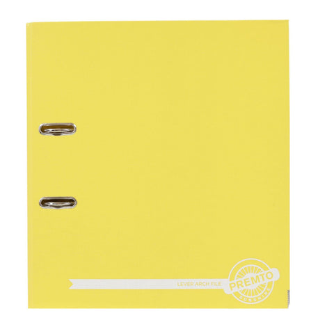 Premto A4 Lever Arch File - Sunshine by Premto on Schoolbooks.ie