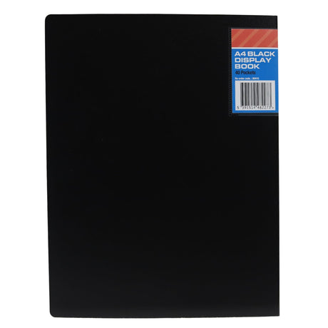 NTS - Display Book - 40 Pocket - A4 - Black by NTS on Schoolbooks.ie