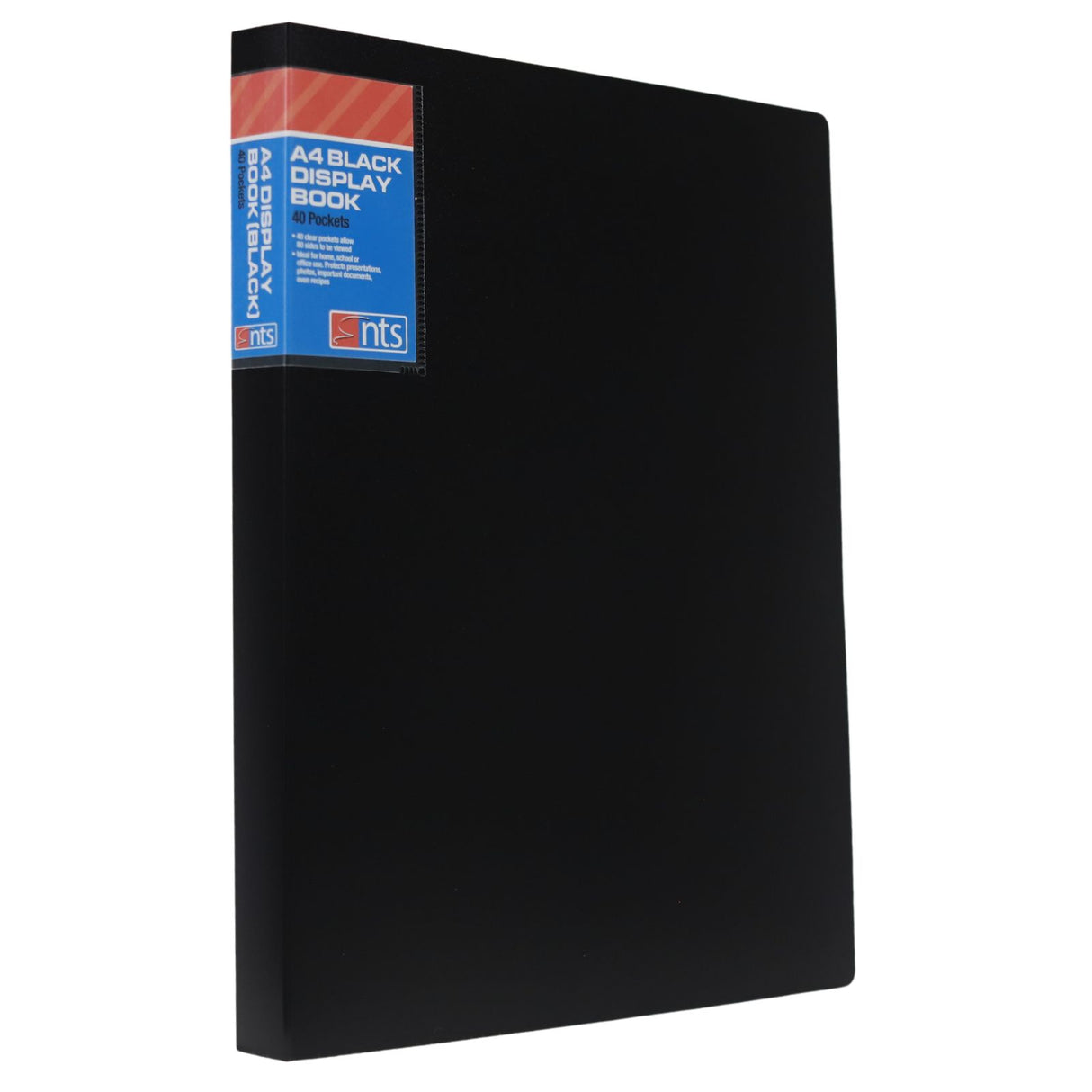NTS - Display Book - 40 Pocket - A4 - Black by NTS on Schoolbooks.ie