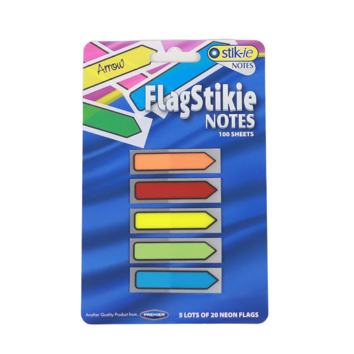 Stik.ie - Notes 5mm x 20mm Sheet Flag Index Arrows Page Markers by Stik.ie on Schoolbooks.ie