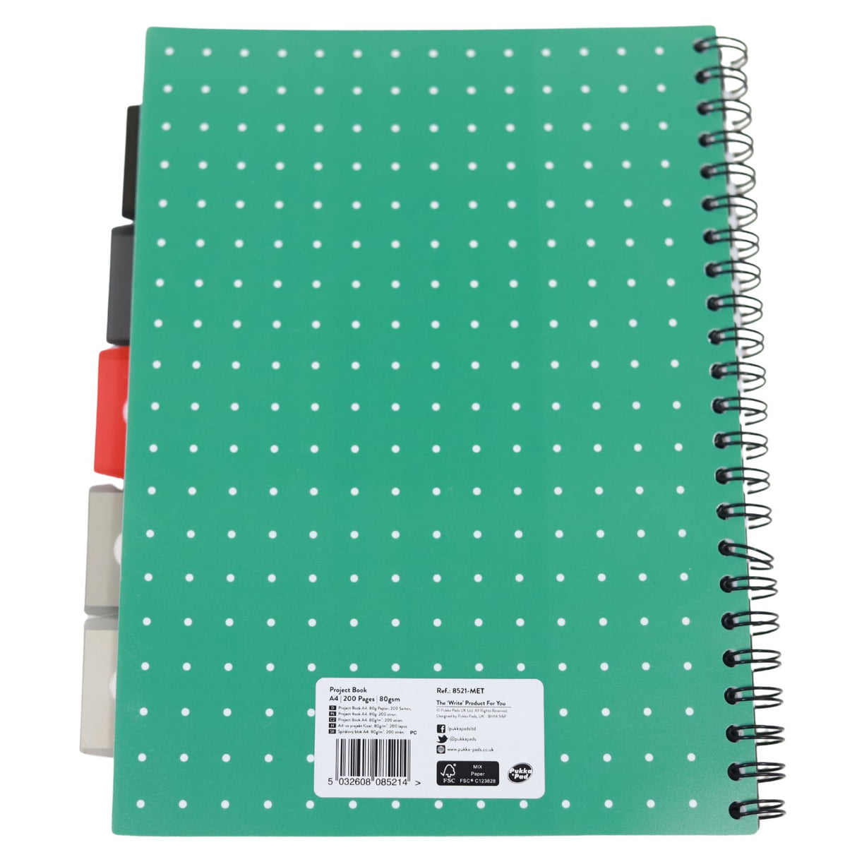 Pukka Pad - A4 Project Book - Metallic - 200 Pages by Pukka Pad on Schoolbooks.ie