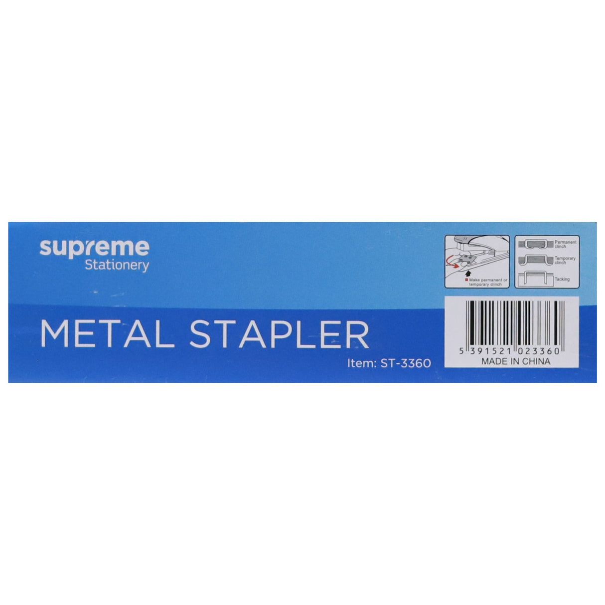 Half Strip Stapler In A Box by Supreme Stationery on Schoolbooks.ie