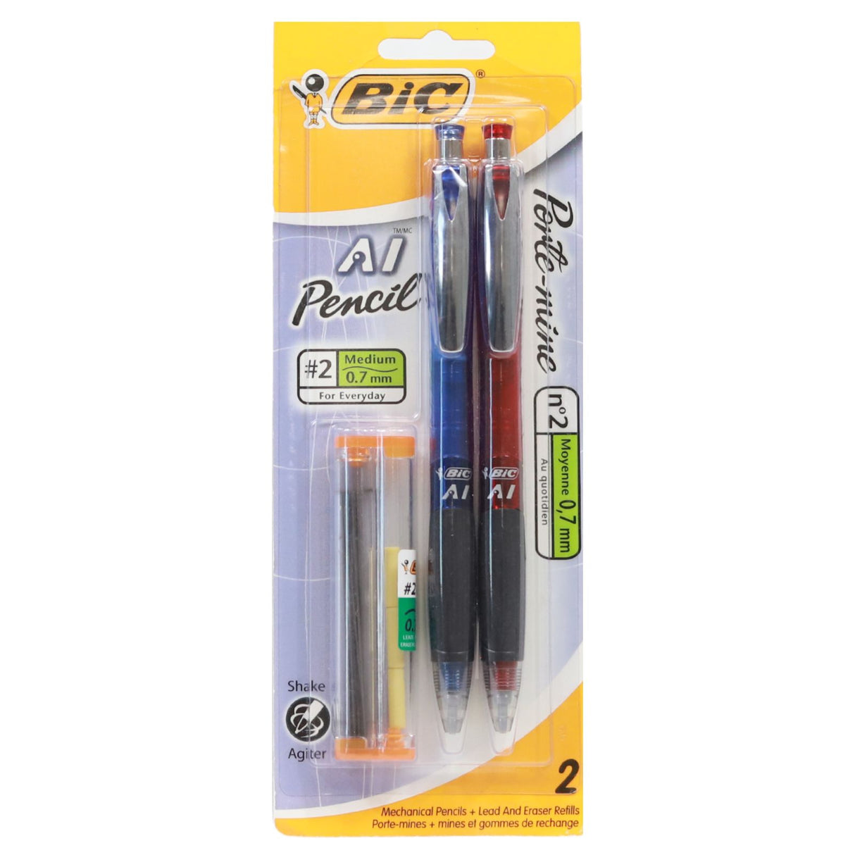 ■ BIC - Mechanical Pencil 0.7mm - 2 Pack by BIC on Schoolbooks.ie