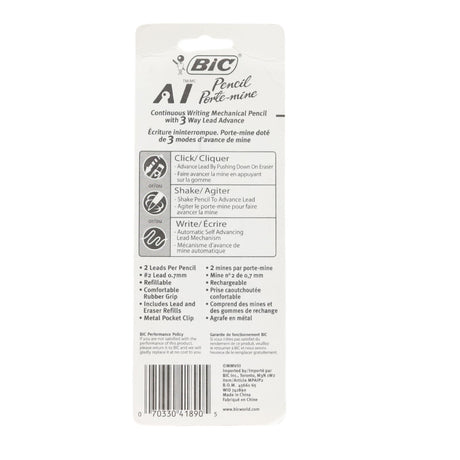 ■ BIC - Mechanical Pencil 0.7mm - 2 Pack by BIC on Schoolbooks.ie