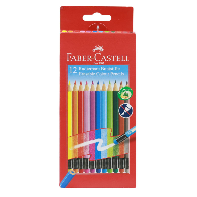 Faber-Castell - Erasable Colouring Pencils - Box of 12 by Faber-Castell on Schoolbooks.ie