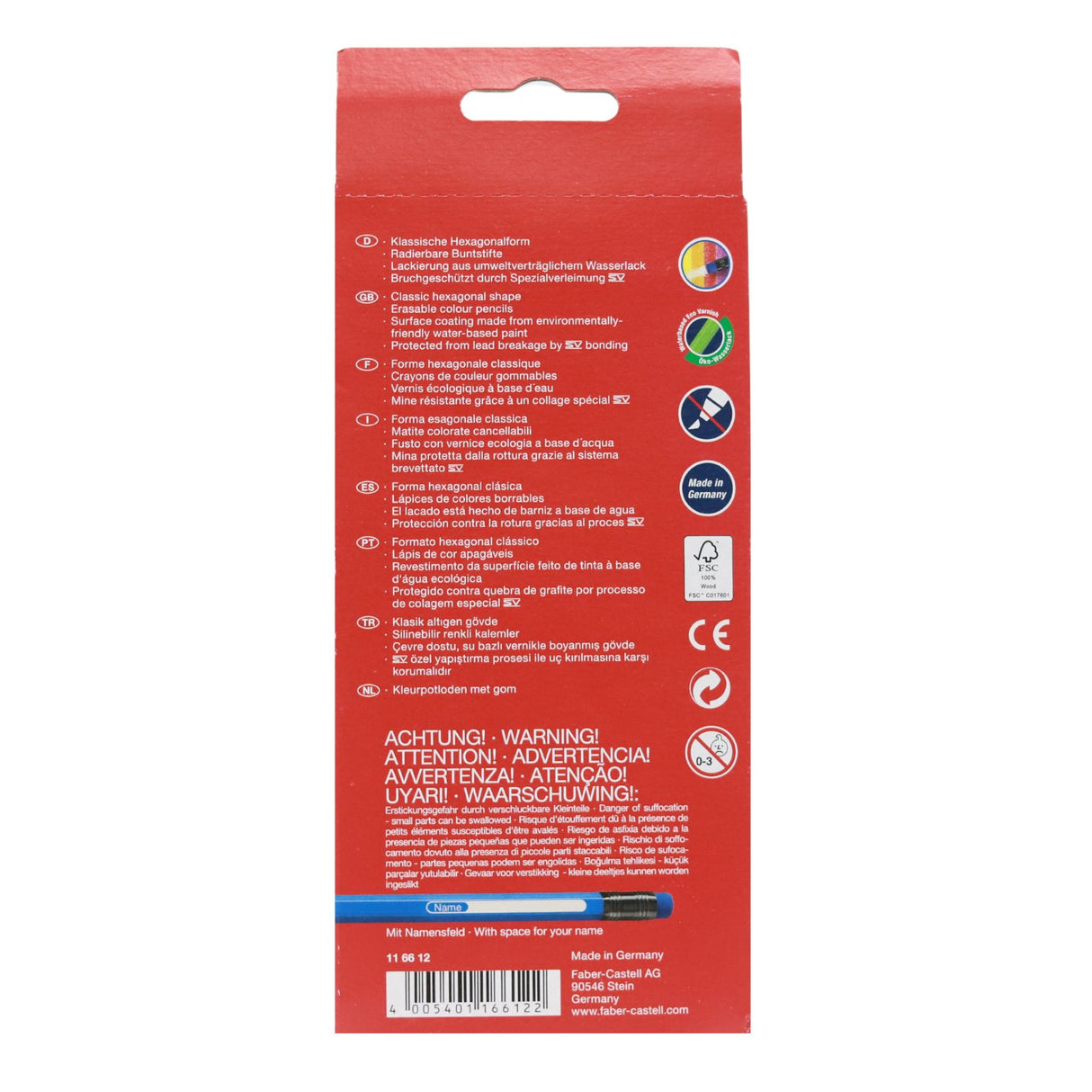 Faber-Castell - Erasable Colouring Pencils - Box of 12 by Faber-Castell on Schoolbooks.ie