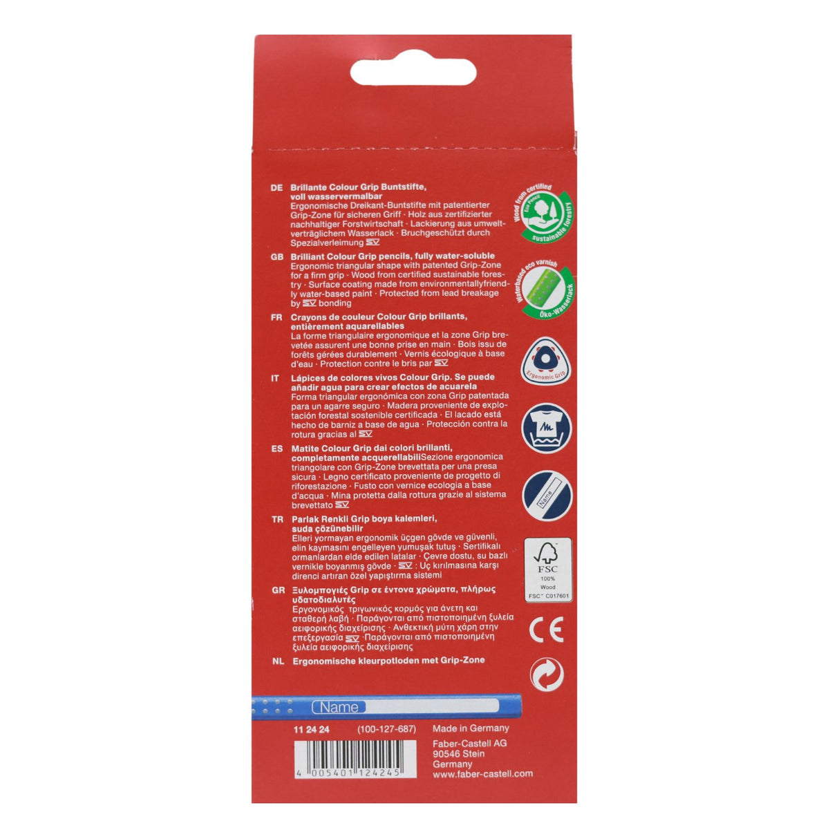 Faber-Castell - Colour Grip Pencils - Box of 24 by Faber-Castell on Schoolbooks.ie