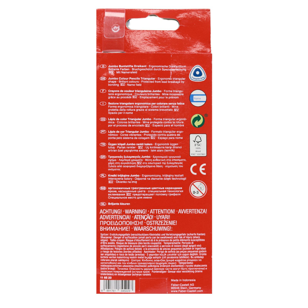 Faber-Castell - Junior Triangular Colour Pencils Box 20 by Faber-Castell on Schoolbooks.ie