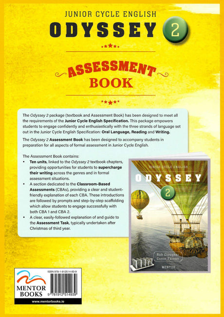 Odyssey 2 - Assessment Book Only by Mentor Books on Schoolbooks.ie