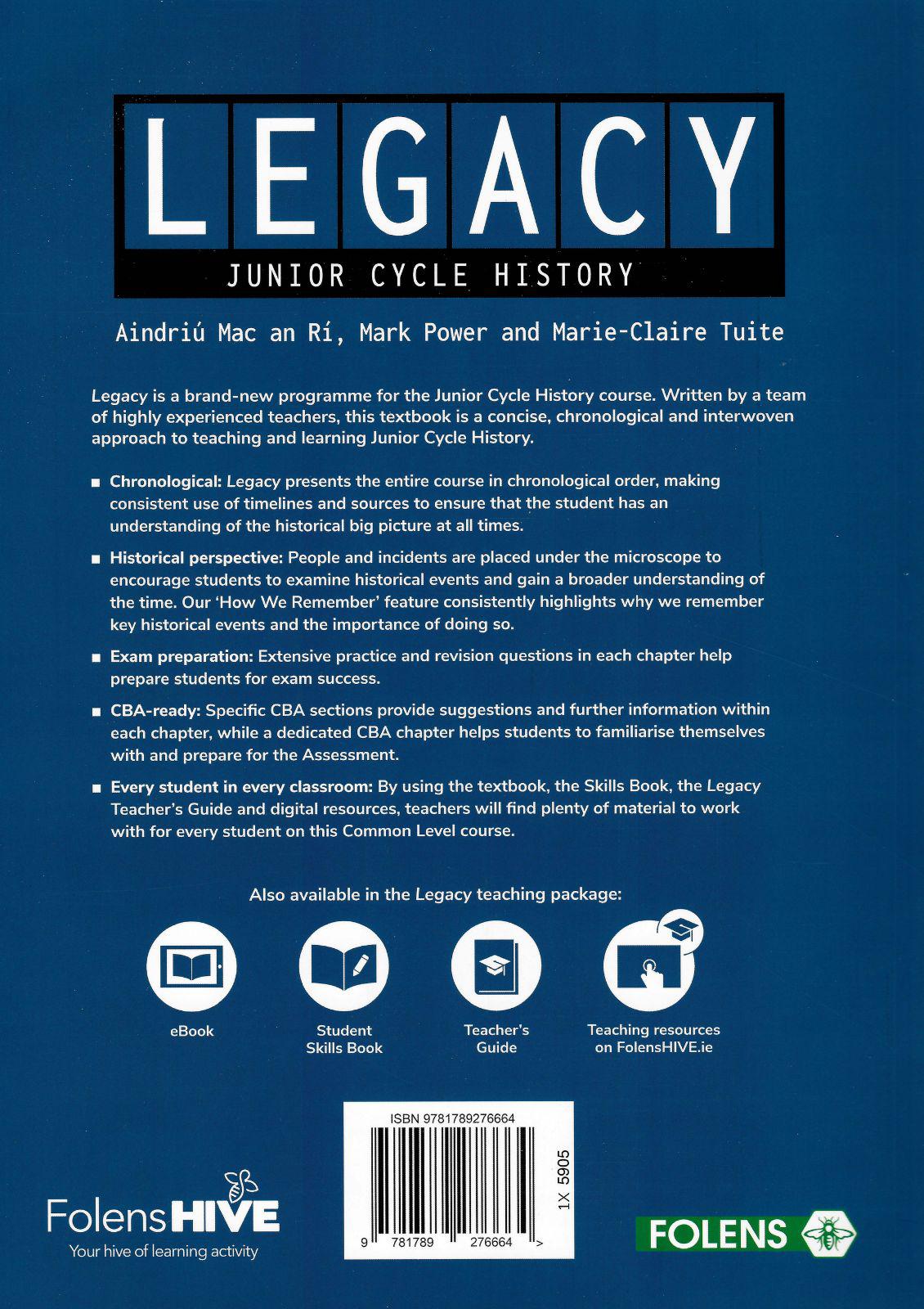 ■ Legacy - Textbook Only by Folens on Schoolbooks.ie