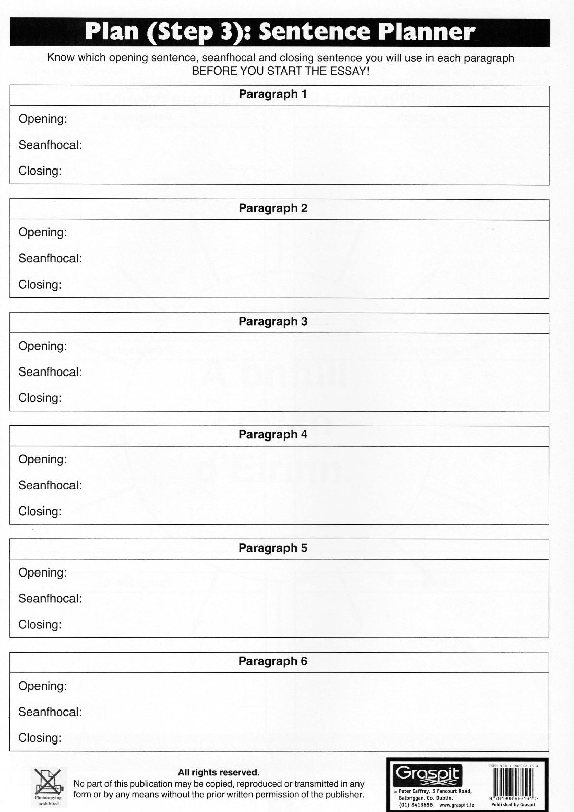 Irish Essays Made Easy - Workbook by Graspit on Schoolbooks.ie