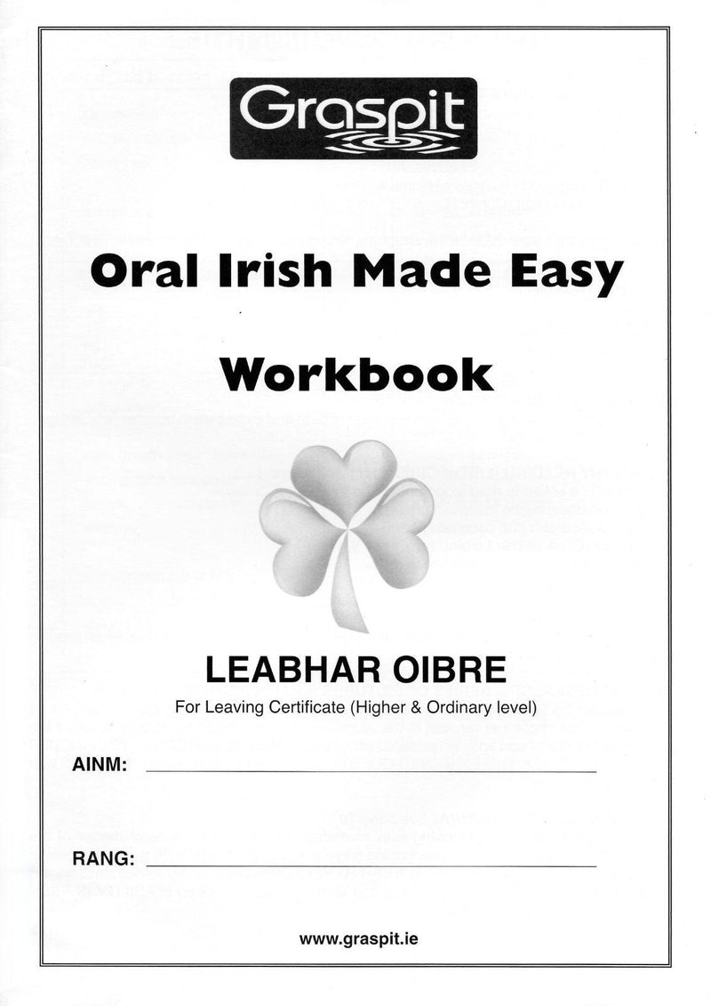 Oral Irish Made Easy - Workbook by Graspit on Schoolbooks.ie