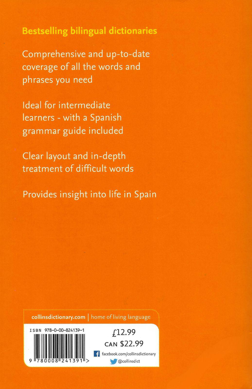 ■ Collins Spanish Dictionary and Grammar (8th Edition) by HarperCollins Publishers on Schoolbooks.ie