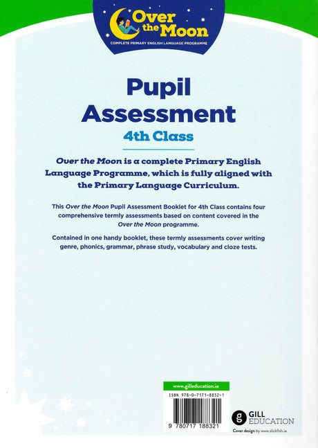 Over The Moon - 4th Class Assessment Booklet by Gill Education on Schoolbooks.ie