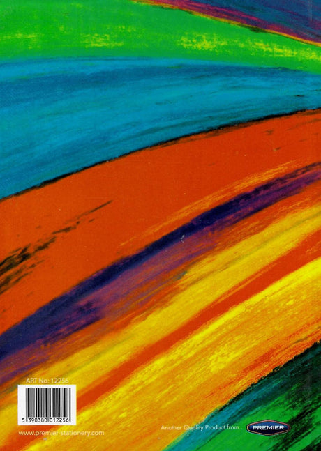 Rainbow A5 160pg Hardcover Notebook by Premier on Schoolbooks.ie