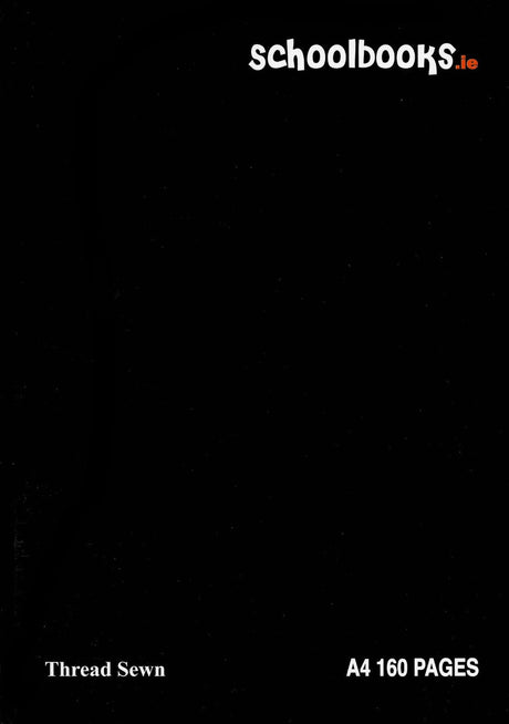 Schoolbooks.ie - A4 Hardback Notebook - 160 Page - Black by Schoolbooks.ie on Schoolbooks.ie