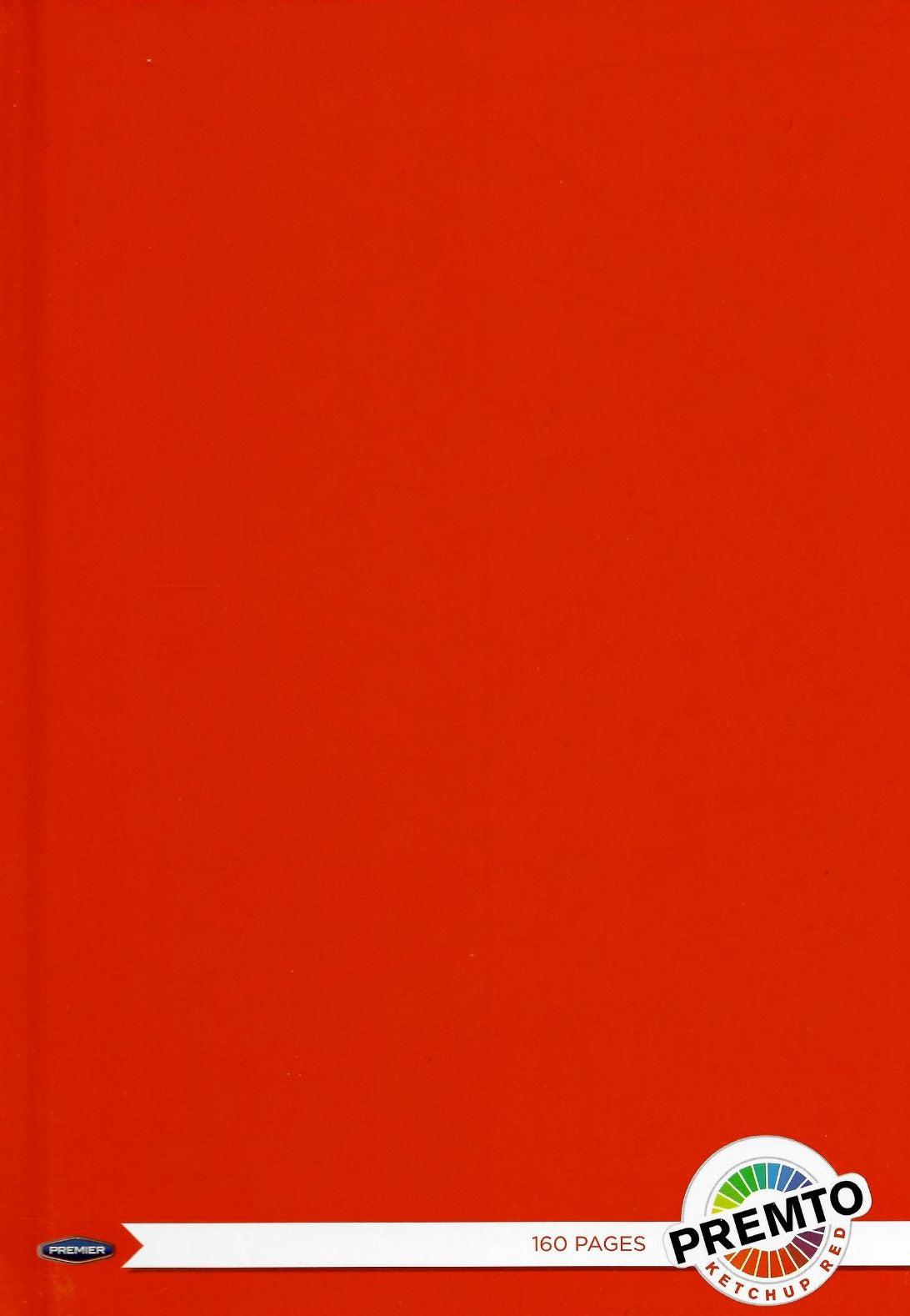 ■ Premto - A5 160 Page Hardcover Notebook - Ketchup Red by Premto on Schoolbooks.ie