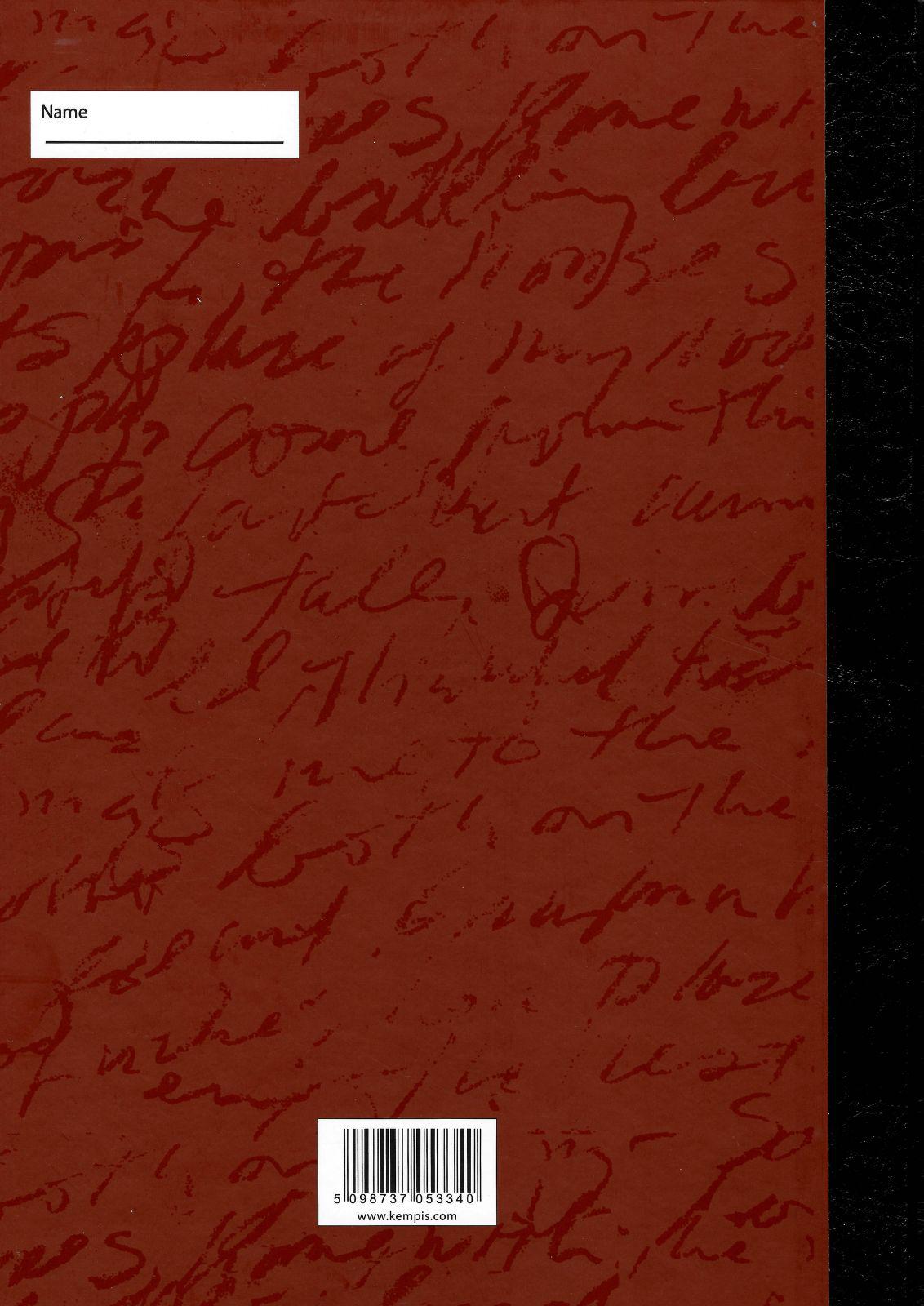 Notebook - A4 - Hardback - 120 Page - Red Cover by Lismore on Schoolbooks.ie