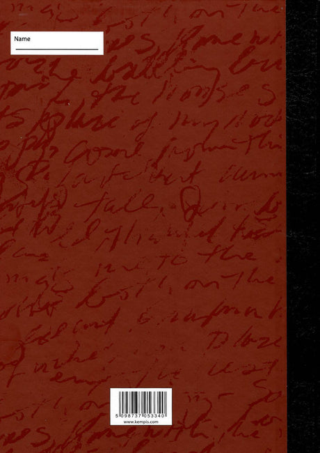 Notebook - A4 - Hardback - 120 Page - Red Cover by Lismore on Schoolbooks.ie