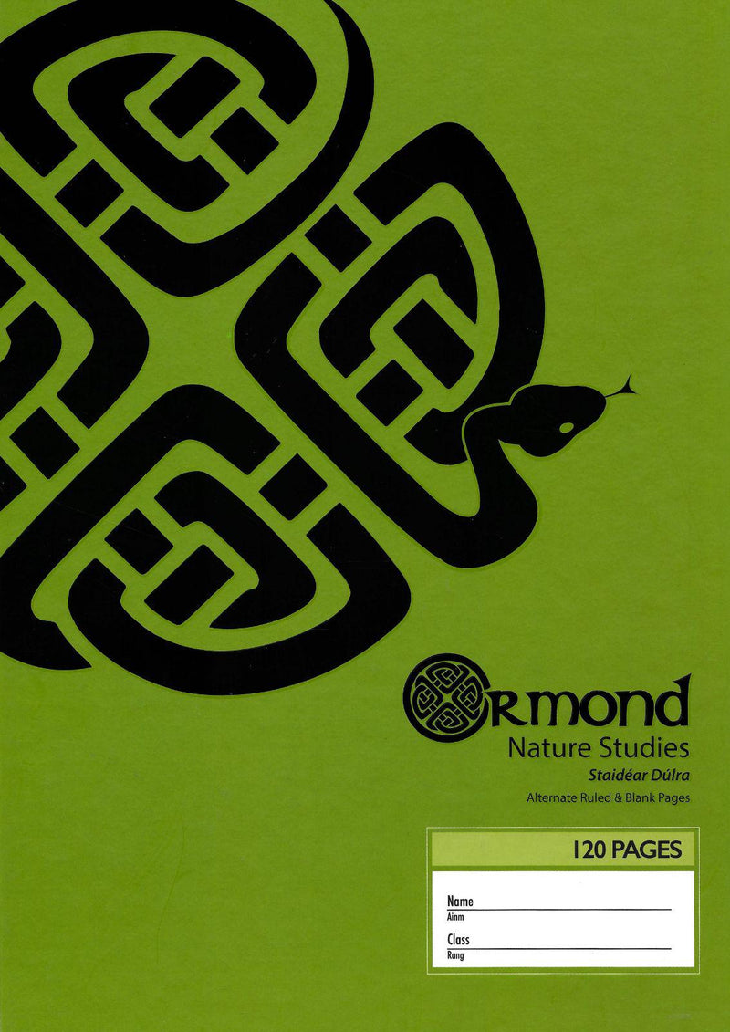 Ormond A4 120 page Hardcover Nature Study Book by Ormond on Schoolbooks.ie