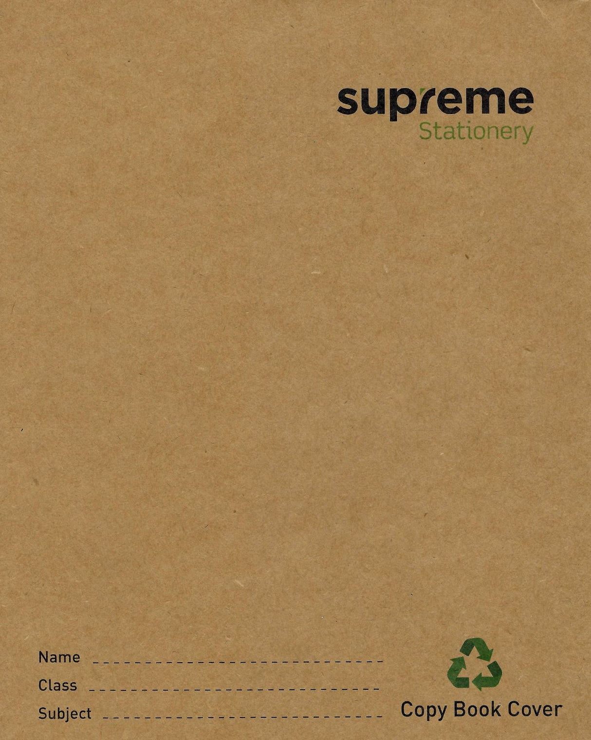 Supreme Stationery - Recycled Exercise Copy Cover - Pack of 5 by Supreme Stationery on Schoolbooks.ie