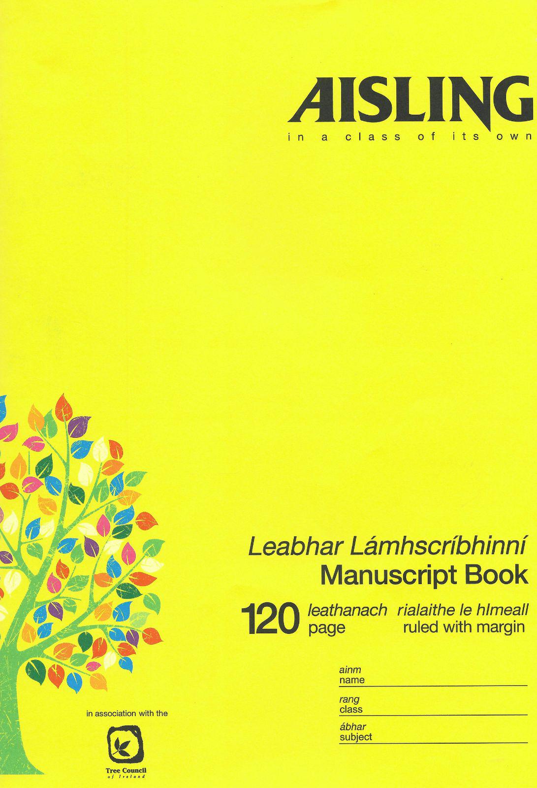 ■ Aisling Manuscript Copy A4 - ASE4 by Aisling on Schoolbooks.ie