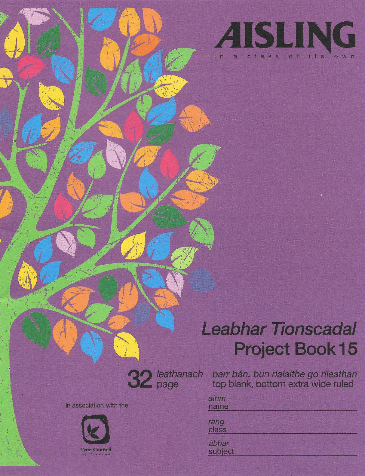 ■ Aisling Project Book No. 15 32 Page - ASXP15 by Aisling on Schoolbooks.ie