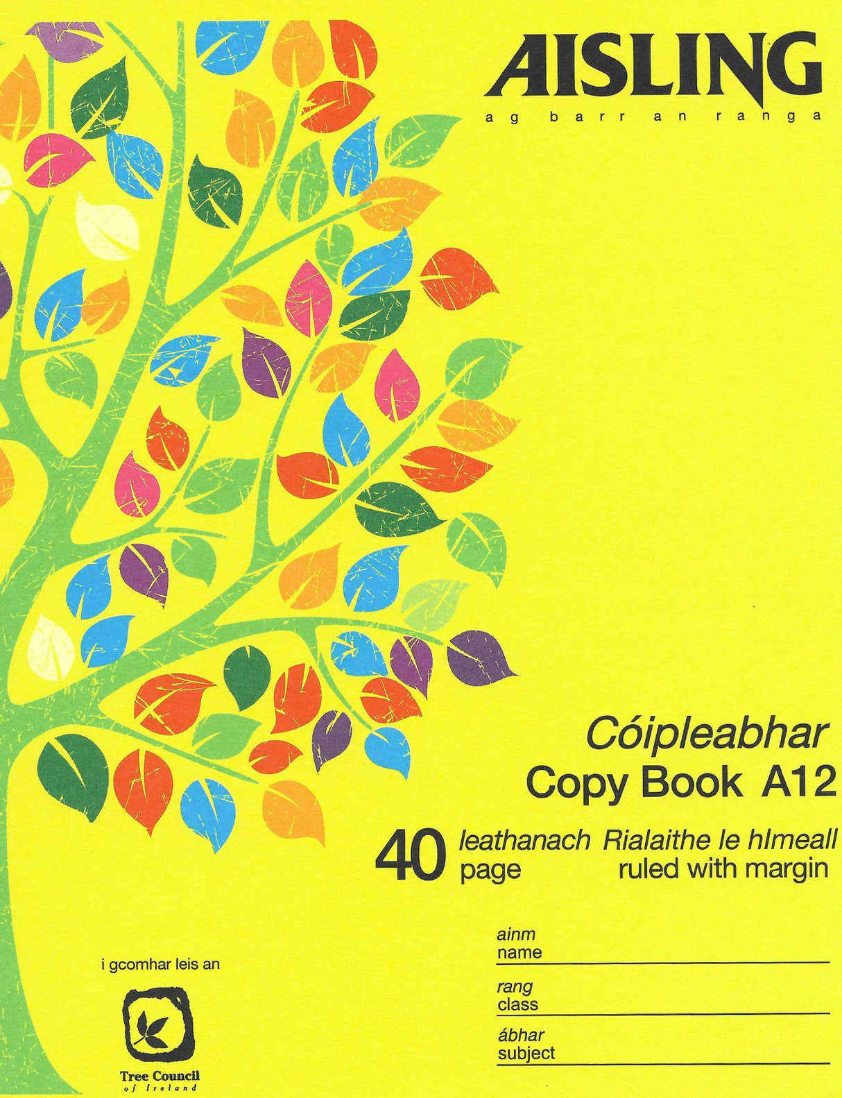 ■ Aisling Writing Copybook 40 Page - ASX2 by Aisling on Schoolbooks.ie
