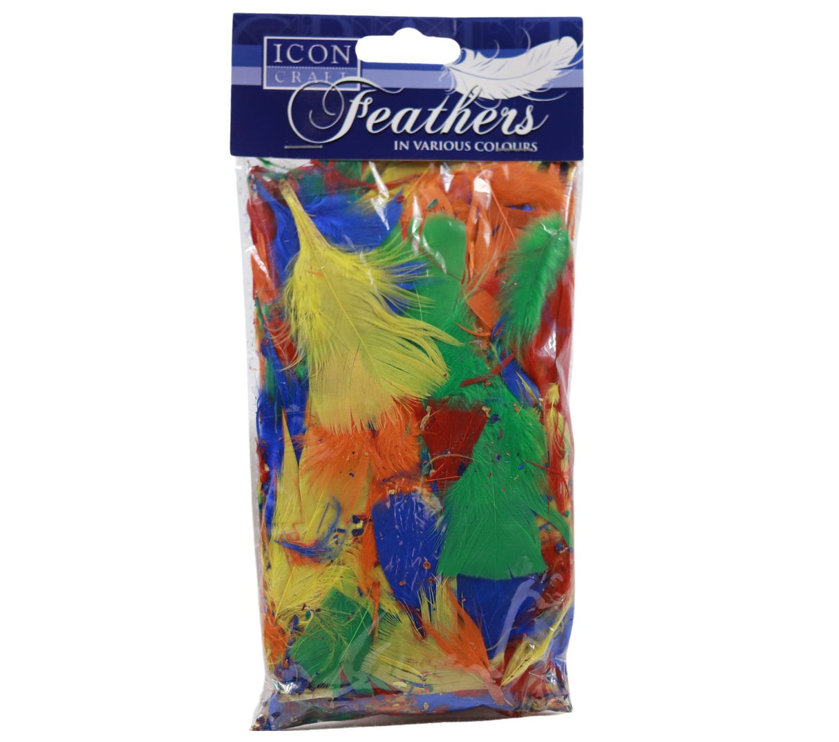 Icon Craft - Feathers - Bold Colours - 18g Bag by Icon Craft on Schoolbooks.ie