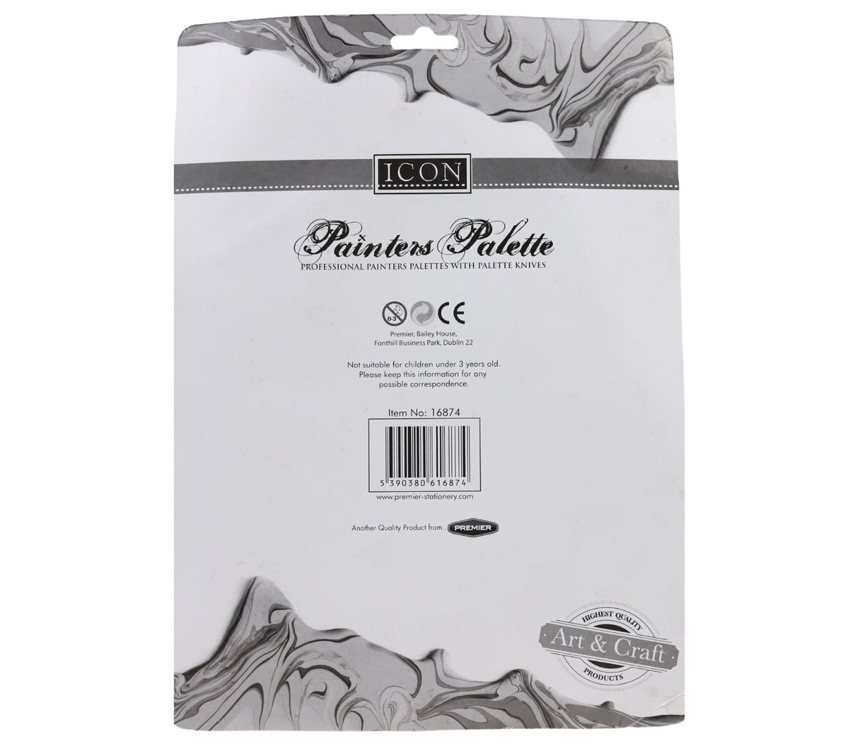 Icon 5 Piece Plastic Painters Palette & Knives Set by Icon on Schoolbooks.ie