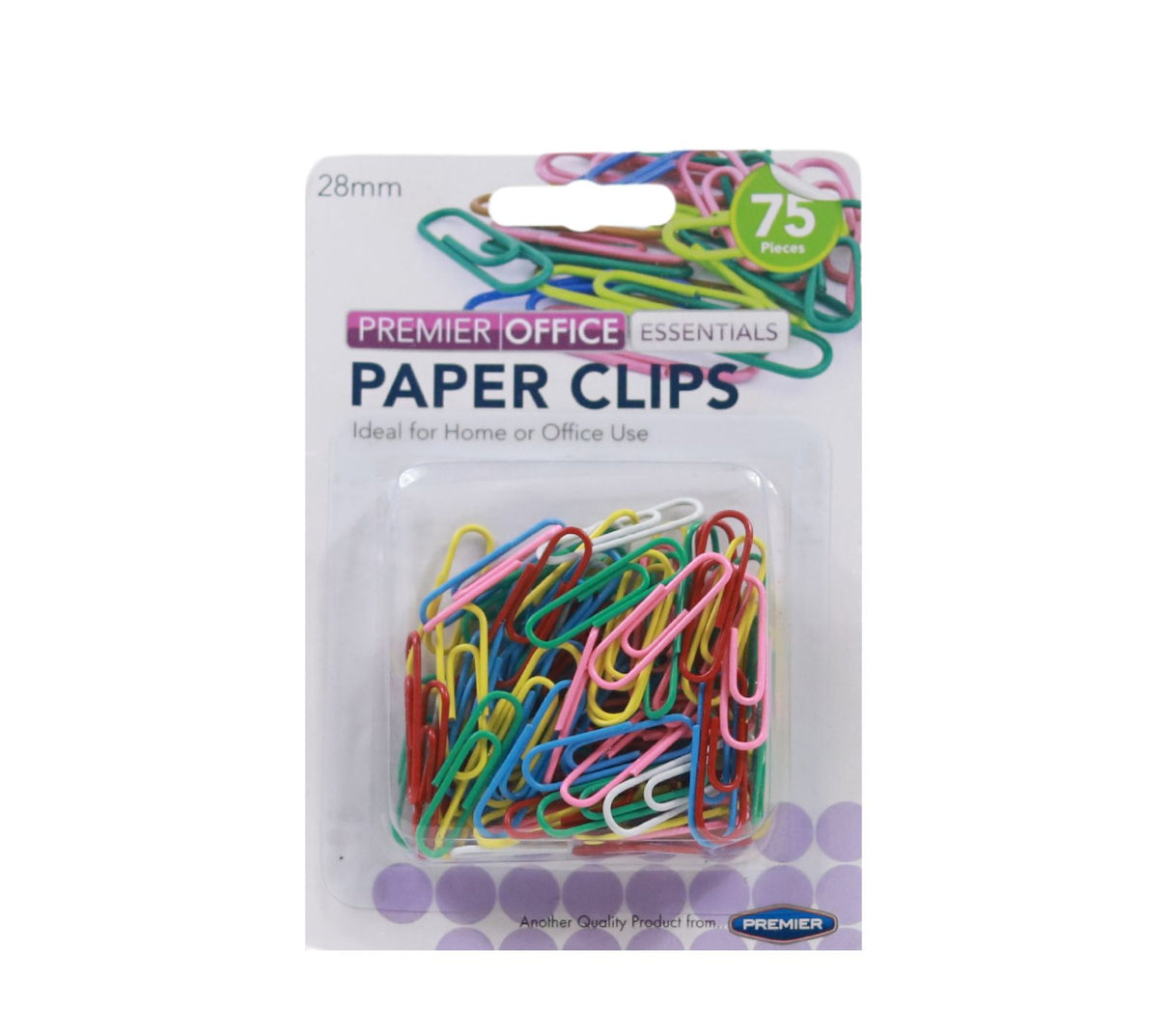 Premier Office - 75 x 28mm Coloured Paper Clips by Premier Office on Schoolbooks.ie