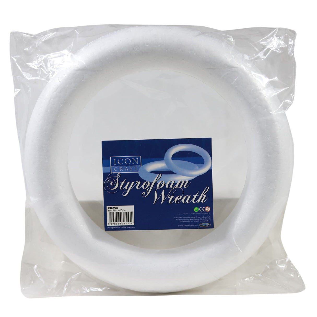 Icon Craft Styrofoam Circle - Wreath - 305mm Diameter by Icon Craft on Schoolbooks.ie