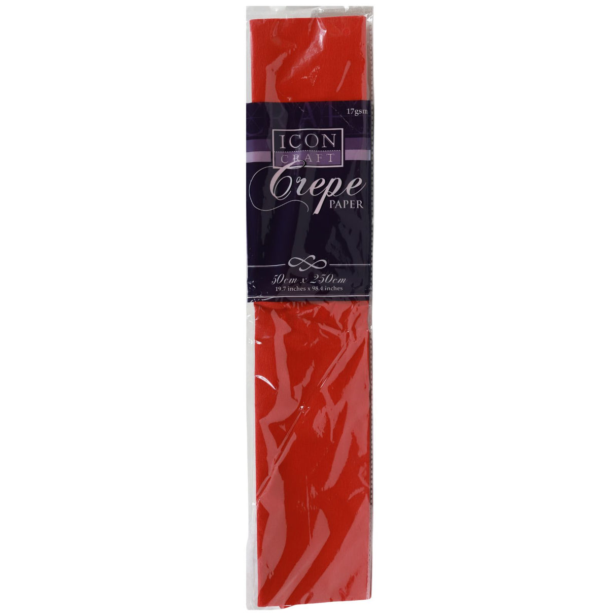 Icon Craft - Crepe Paper - Scarlet Red by Icon Craft on Schoolbooks.ie