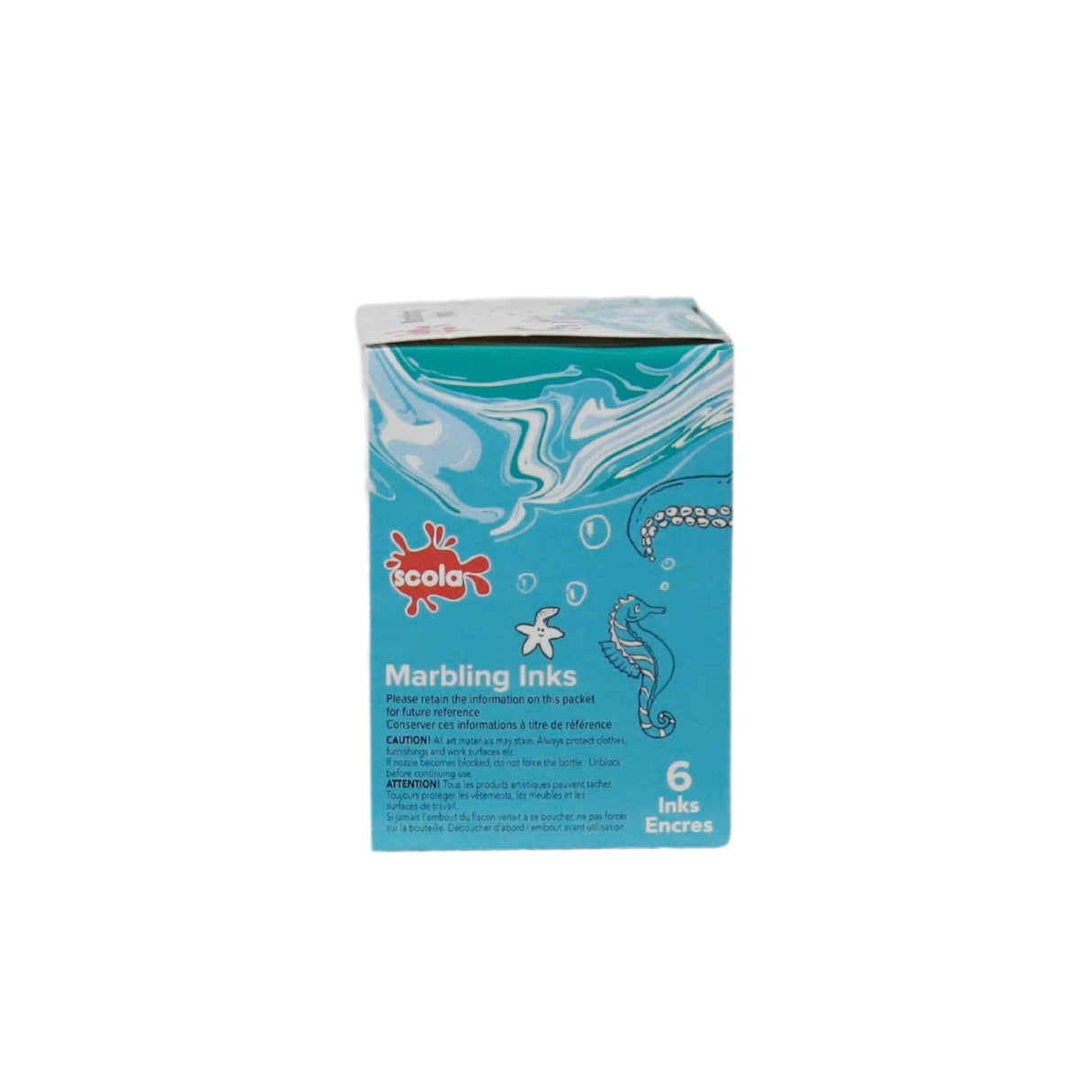 Scola - Box of 6 Assorted 25ml Marbling Ink Colours by Scola on Schoolbooks.ie