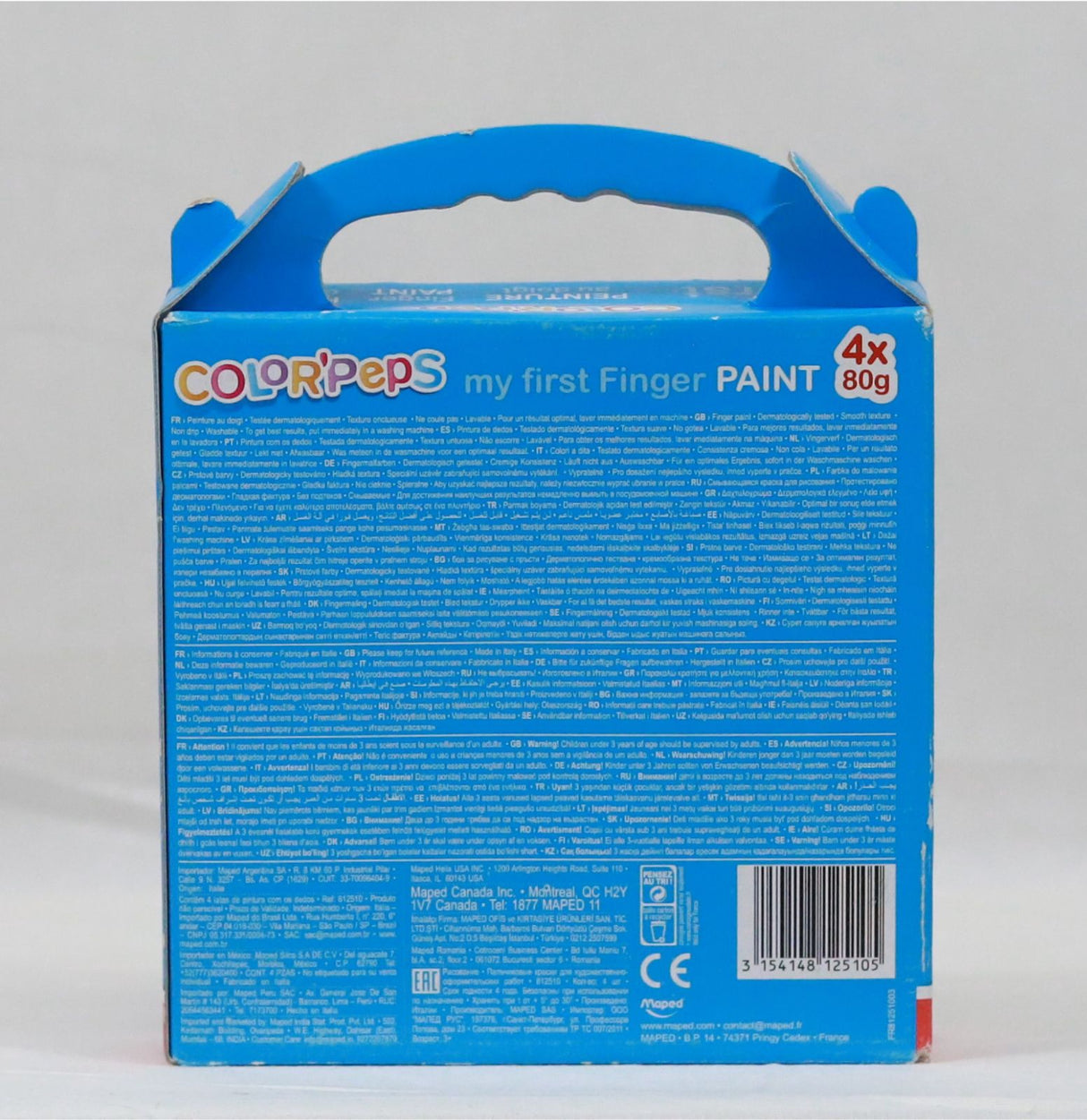 Maped Set 4x80g Color'peps Finger Paint by Maped on Schoolbooks.ie