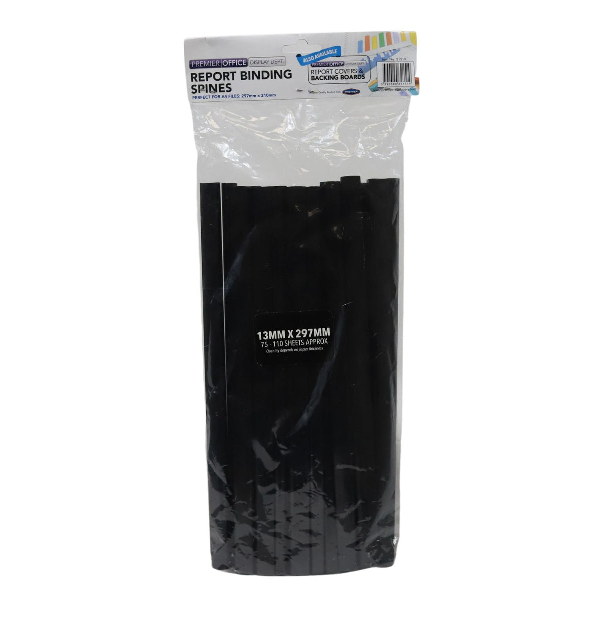 20 Report Binding Spines - 297mm X 13mm by Premier on Schoolbooks.ie