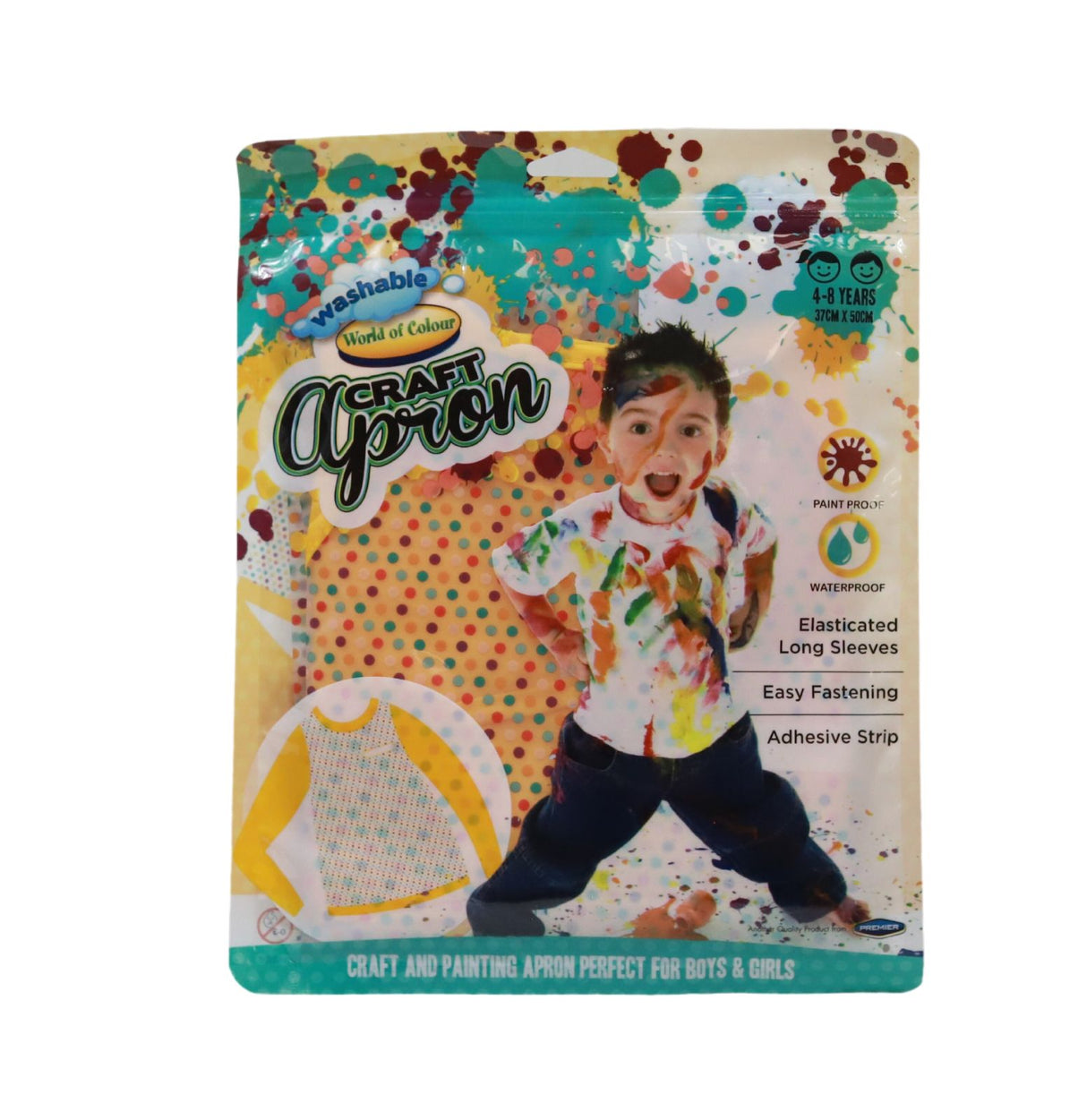 World of Colour - Craft Apron - 37x50cm - 4-8 years by World of Colour on Schoolbooks.ie