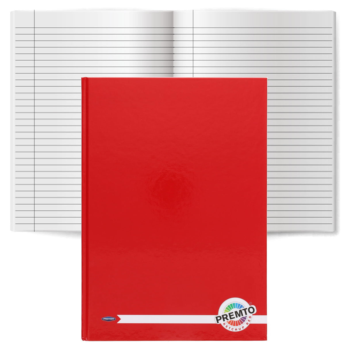 Premto - Hardback Notebook - A4 - 160 Page - Assorted - Pack of 5 by Premto on Schoolbooks.ie