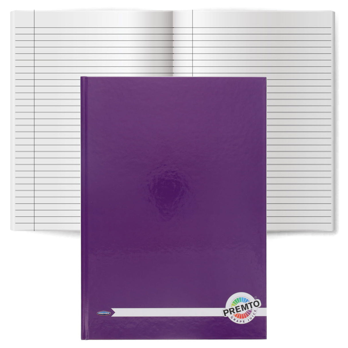 Premto - Hardback Notebook - A4 - 160 Page - Assorted - Pack of 5 by Premto on Schoolbooks.ie