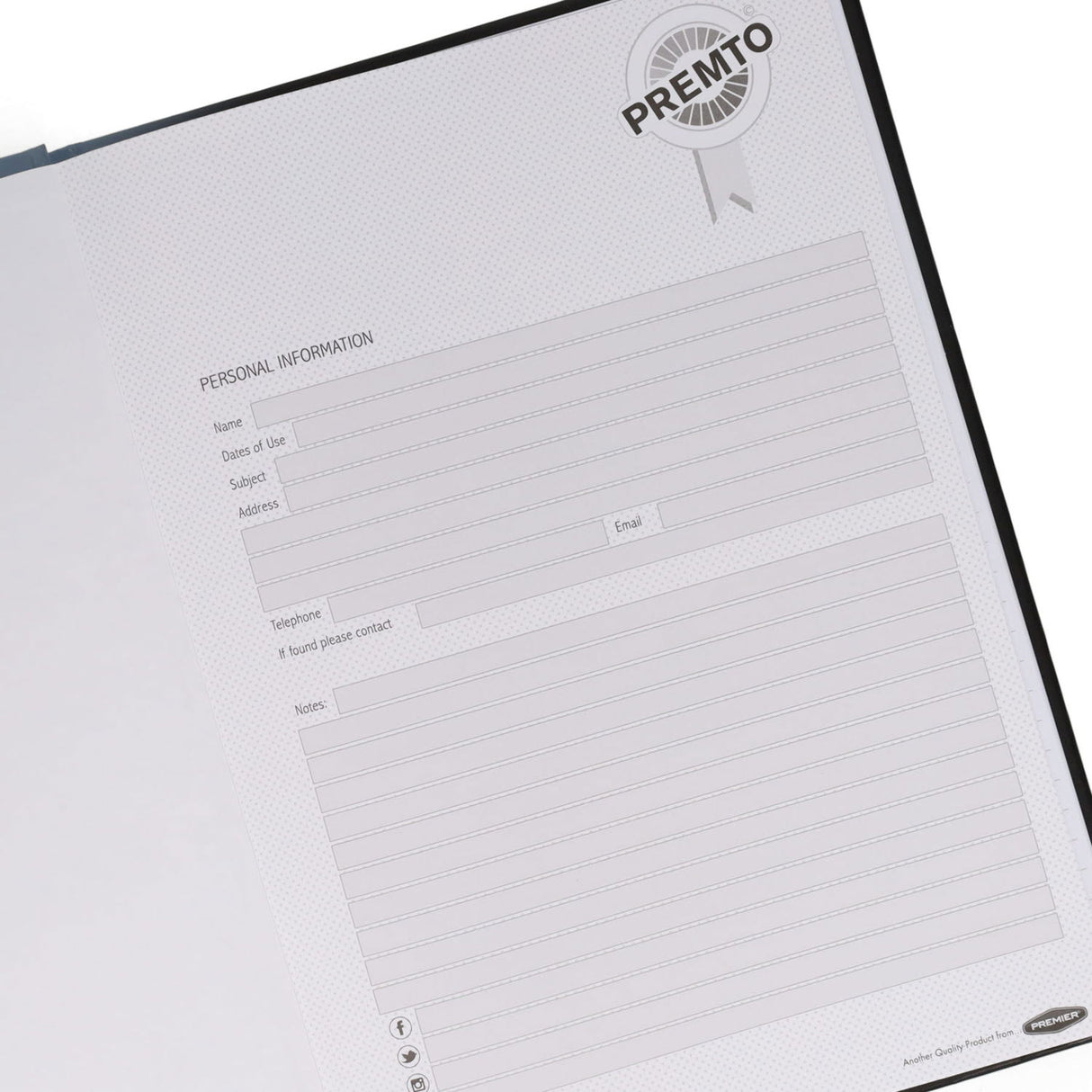 Premto - Hardback Notebook - A4 - 160 Page - Assorted - Pack of 5 by Premto on Schoolbooks.ie