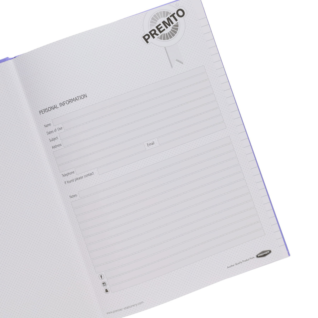 Premto - Hardback Notebooks - Pastel - A4 - 160 Page - Pack of 5 by Premto on Schoolbooks.ie