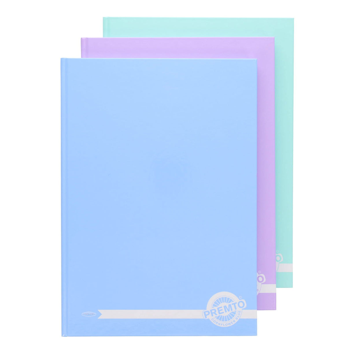 Premto - Hardback Notebooks - Pastel - A4 - 160 Page - Pack of 3 by Premto on Schoolbooks.ie
