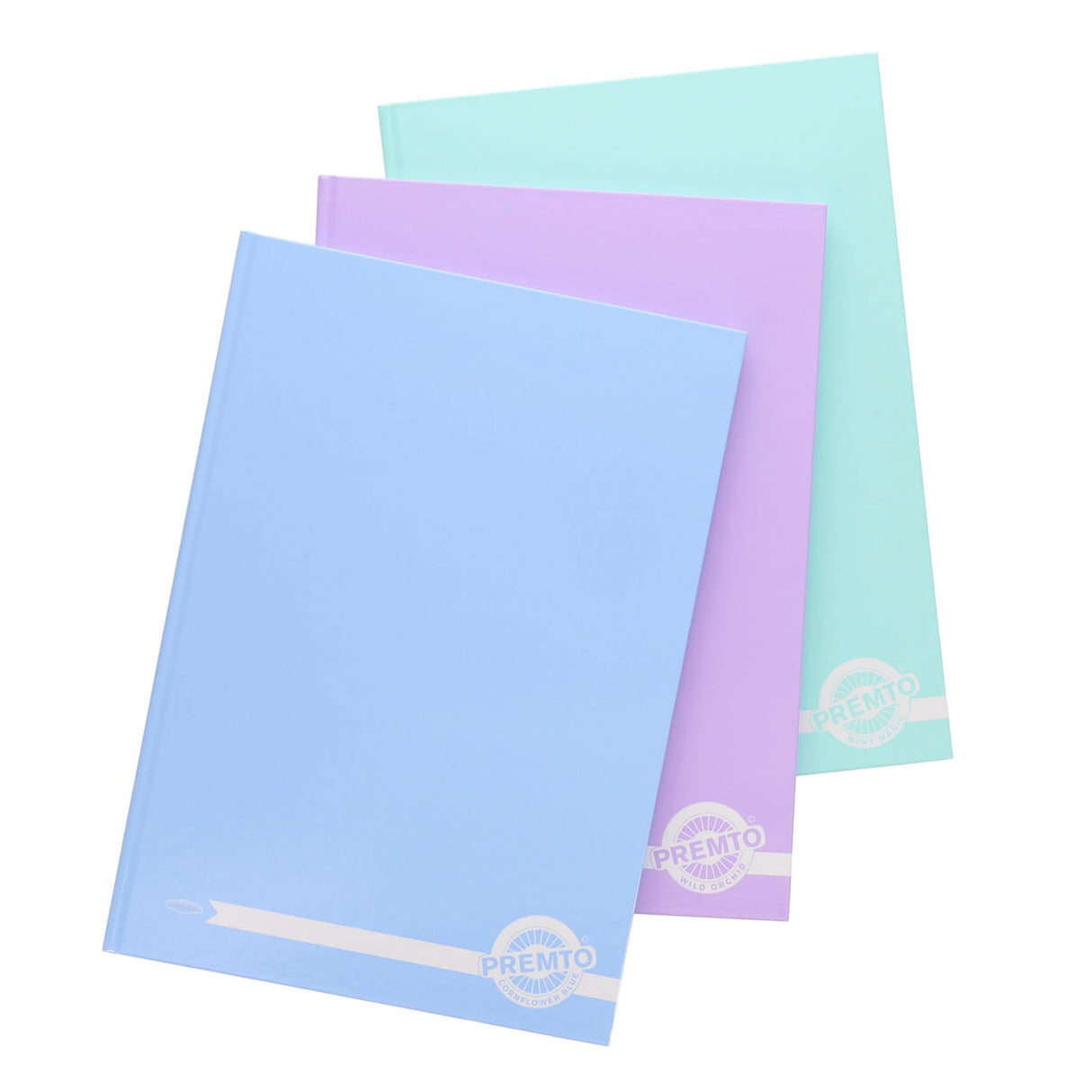 Premto - Hardback Notebooks - Pastel - A4 - 160 Page - Pack of 3 by Premto on Schoolbooks.ie
