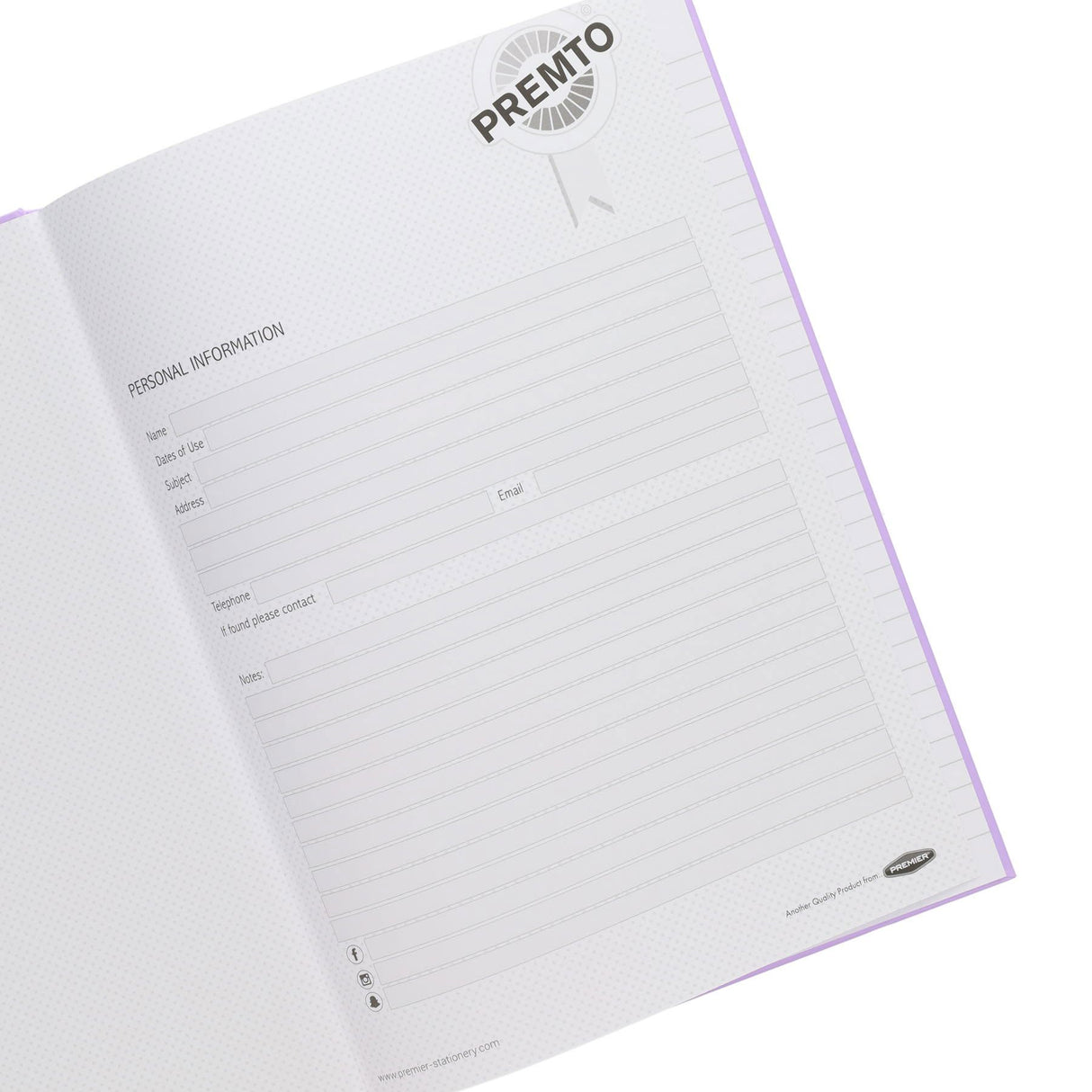 Premto - Hardback Notebooks - Pastel - A4 - 160 Page - Pack of 3 by Premto on Schoolbooks.ie