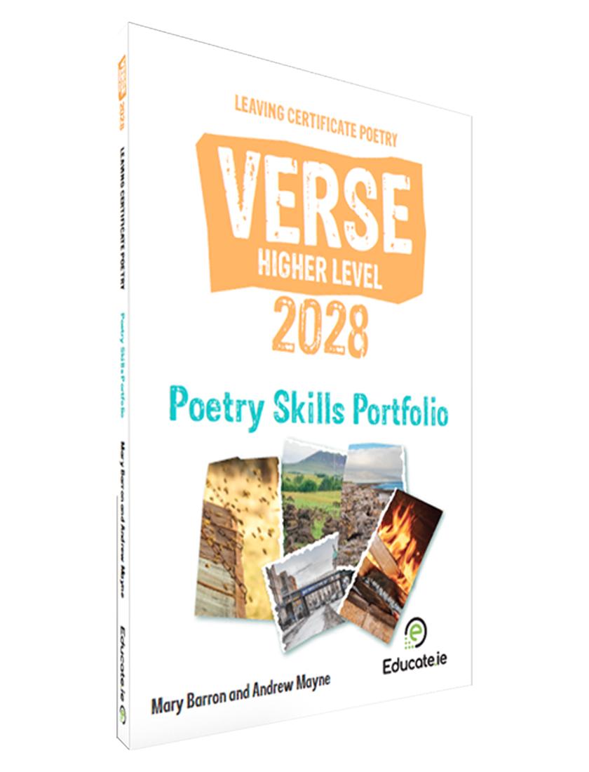 Verse 2028 - Leaving Cert Poetry - Higher Level - Skills Portfolio Book Only by Educate.ie on Schoolbooks.ie