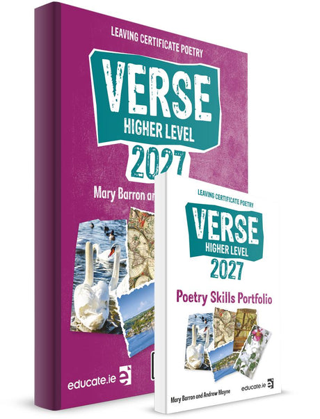 Verse 2027 - Leaving Cert Poetry - Higher Level - Textbook & Poetry Skills Portfolio Book - Set by Educate.ie on Schoolbooks.ie